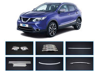 SET ORNAMENTE CROM Nissan Qashqai 6 Set Chrome Set 2014 și după - NOU