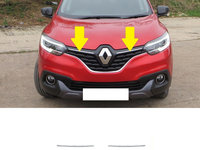 Set ornamente nichel crom bandouri grila superioara Renault Kadjar an fabricatie 2015 2016 2017 2018 2019