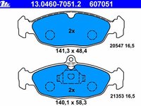 Set placute ate fata pt daewoo lanos,nexia,opel astra f