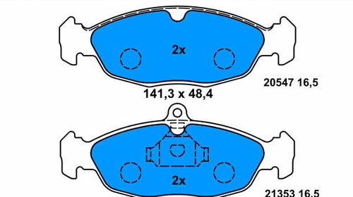 Set placute ate fata pt opel combo,corsa a,co