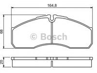 Set placute de frana 0 986 494 266 BOSCH pentru Mercedes-benz Sprinter Mercedes-benz Vario Iveco Daily