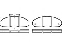 Set placute de frana 0048 00 REMSA pentru Mercedes-benz 100 Nissan Trade