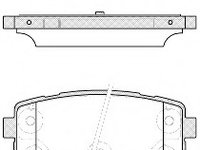 Set placute de frana 21209 42 ROADHOUSE pentru Hyundai Ix20 Kia Morning Kia Picanto Kia Sportage Hyundai Embera Hyundai Sonata Hyundai Accent Hyundai I30 Hyundai Ix35 Hyundai Tucson