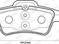 Set placute de frana 571989J JURID pentru Mercedes-benz Cls Mercedes-benz S-class Mercedes-benz E-class Mercedes-benz Cl-class Mercedes-benz Sl Mercedes-benz C-class