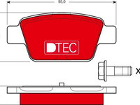 Set placute de frana ALFA ROMEO MITO 955 TRW GDB1485DTE