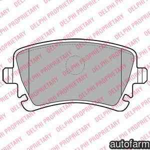 Set placute de frana AUDI A6 Avant 4F5 C6 DELPHI LP1920
