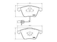 Set placute de frana Audi AUDI A6 Allroad (4FH, C6) 2006-2011 #2 0252395020W