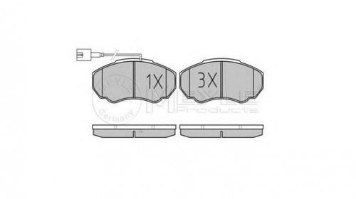 Set placute de frana Citroen RELAY bus (230P)