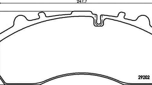 Set placute de frana DAF XF DON CVP020K