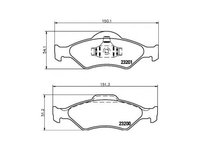 Set placute de frana Ford FIESTA Mk IV (JA_, JB_) 1995-2002 #2 076500