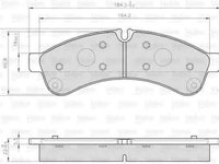 Set placute de frana IVECO DAILY IV autobasculanta VALEO 872231