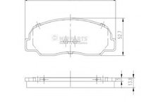 Set placute de frana J3606001 NIPPARTS pentru Mazda B-serie