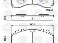 Set placute de frana MERCEDES-BENZ ACTROS MP2 / MP3 COMLINE CBP9080MK