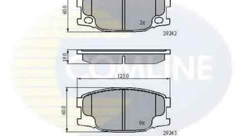 Set placute de frana MITSUBISHI Canter COMLIN