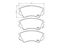 Set placute de frana Opel ASTRA J limuzina 2012-2016 #2 0986494208