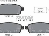 Set placute de frana OPEL ASTRA J Sports Tourer TEXTAR 2509602