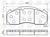 Set placute de frana VOLVO FH 12 COMLINE CBP9055MK