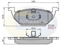 Set placute de frana VW GOLF IV 1J1 COMLINE CBP0737