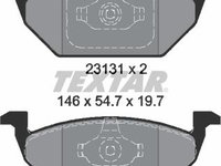 Set placute de frana VW GOLF IV 1J1 TEXTAR 2313001