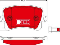 Set placute de frana VW SVW PASSAT B7 TRW GDB1763DTE