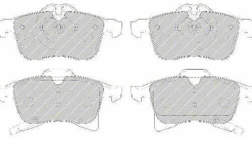 Set placute ferodo premier fata pt opel astra