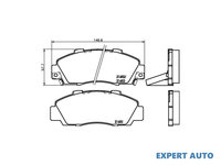 Set placute frana Acura NSX (1990->) #2 035102