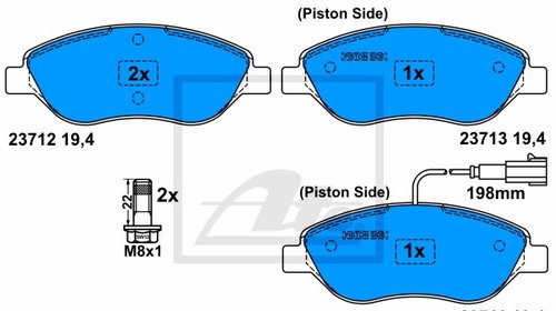 SET PLACUTE FRANA - ATE - 13.0460-3984.2