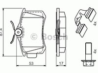 Set placute frana AUDI A4 (8D2, B5) - Cod intern: W20277100 - LIVRARE DIN STOC in 24 ore!!!