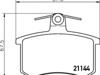 Set placute frana AUDI A4 (8D2, B5) - OEM - QUARO: QP4860 - Cod intern: W02606522 - LIVRARE DIN STOC in 24 ore!!!