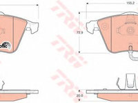 Set placute frana AUDI A4 (8EC, B7) - OEM - TRW: GDB1659 - Cod intern: W02325336 - LIVRARE DIN STOC in 24 ore!!!