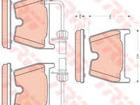 Set placute frana AUDI A4 (8EC, B7) - OEM - TRW: GDB1688 - Cod intern: W02247503 - LIVRARE DIN STOC in 24 ore!!!