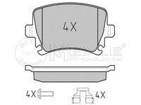 Set placute frana AUDI A4 Avant (8ED, B7) - OEM - MEYLE ORIGINAL GERMANY: 0252391417/PD|025 239 1417/PD - W02175452 - LIVRARE DIN STOC in 24 ore!!!