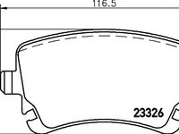 Set placute frana AUDI A4 Cabriolet (8H7, B6, 8HE, B7) - Cod intern: W20058764 - LIVRARE DIN STOC in 24 ore!!!