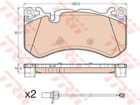 Set placute frana AUDI A6 Avant (4F5, C6) - OEM - TRW: GDB1977 - Cod intern: W02333070 - LIVRARE DIN STOC in 24 ore!!!