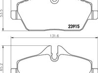 Set placute frana BMW 1 Cabriolet (E88) - OEM - QUARO: QP0640 - Cod intern: W02606753 - LIVRARE DIN STOC in 24 ore!!!