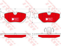 Set placute frana BMW 1 cupe (E82) - OEM - TRW: GDB1626DTE - Cod intern: W02332995 - LIVRARE DIN STOC in 24 ore!!!