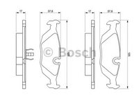 Set placute frana BMW 3 Cabriolet (E30) - OEM - BOSCH: 0986466751|0 986 466 751 - Cod intern: W02648689 - LIVRARE DIN STOC in 24 ore!!!