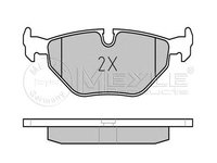 Set placute frana BMW 3 Cabriolet (E30) - OEM - MEYLE ORIGINAL GERMANY: 0252099517|025 209 9517 - W02270019 - LIVRARE DIN STOC in 24 ore!!!