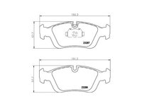 Set placute frana BMW 3 Compact (E36) 1994-2000 #2 038400