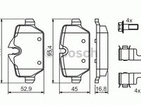 Set placute frana BMW 3 cupe (E92) - Cod intern: W20276941 - LIVRARE DIN STOC in 24 ore!!!