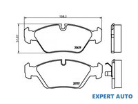 Set placute frana BMW 3 (E30) 1982-1992 #2 013900