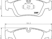 Set placute frana BMW 3 Touring (E36) - OEM - QUARO: QP5332 - Cod intern: W02606963 - LIVRARE DIN STOC in 24 ore!!!