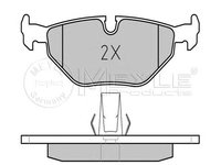 Set placute frana BMW 5 (E39) - OEM - MEYLE ORIGINAL GERMANY: 0252169117/PD|025 216 9117/PD - W02363307 - LIVRARE DIN STOC in 24 ore!!!