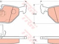 Set placute frana BMW 5 (E39) - OEM - TRW: GDB1265 - Cod intern: W02144644 - LIVRARE DIN STOC in 24 ore!!!