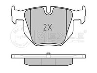 Set placute frana BMW 5 Touring (E61) - OEM - MEYLE ORIGINAL GERMANY: 0252373217/PD|025 237 3217/PD - W02226757 - LIVRARE DIN STOC in 24 ore!!!