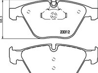 Set placute frana BMW 6 Cabriolet (E64) - Cod intern: W20119999 - LIVRARE DIN STOC in 24 ore!!!