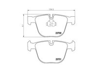 Set placute frana BMW X5 (F15, F85) 2013-2016 #2 0252373017