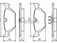 Set placute frana BMW Z3 cupe (E36) - OEM - BOSCH: 0986460964|0 986 460 964 - Cod intern: W02648333 - LIVRARE DIN STOC in 24 ore!!!