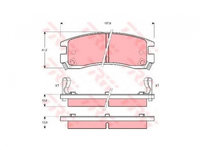 Set placute frana Cadillac Seville (1997-2004) #2 056602