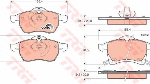 Set placute frana CHEVROLET ASTRA limuzina - 